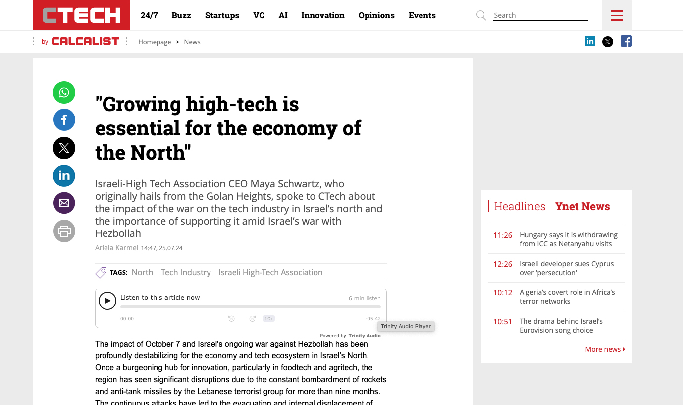 Growing high-tech is essential for the economy of the North
